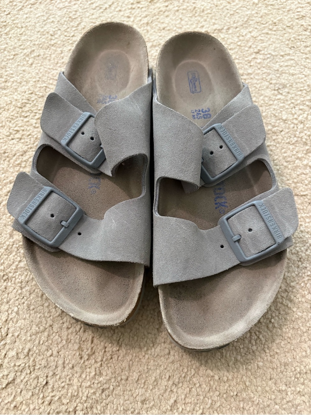 Women’s Gray Birkenstock Arizona Sandals